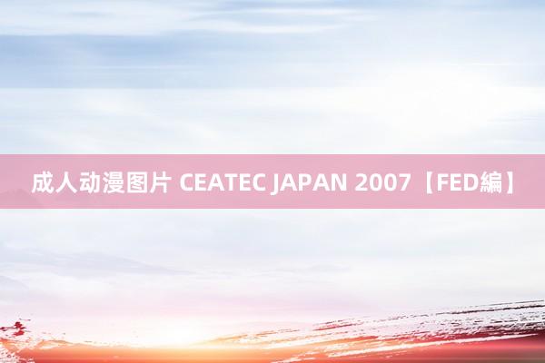 成人动漫图片 CEATEC JAPAN 2007【FED編】