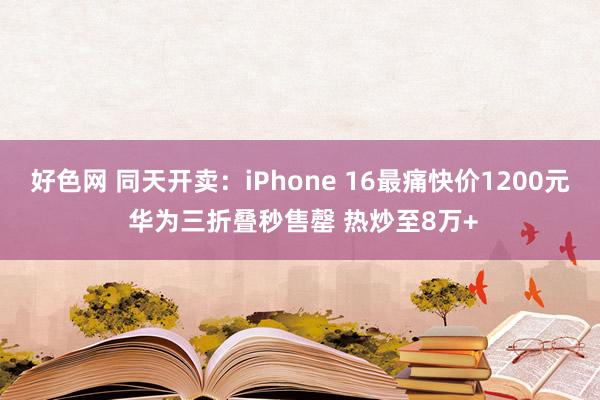 好色网 同天开卖：iPhone 16最痛快价1200元 华为三折叠秒售罄 热炒至8万+