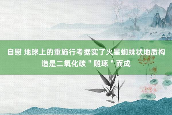 自慰 地球上的重施行考据实了火星蜘蛛状地质构造是二氧化碳＂雕琢＂而成